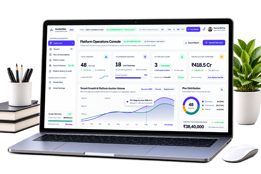 AuctionOps Platform Operations Console